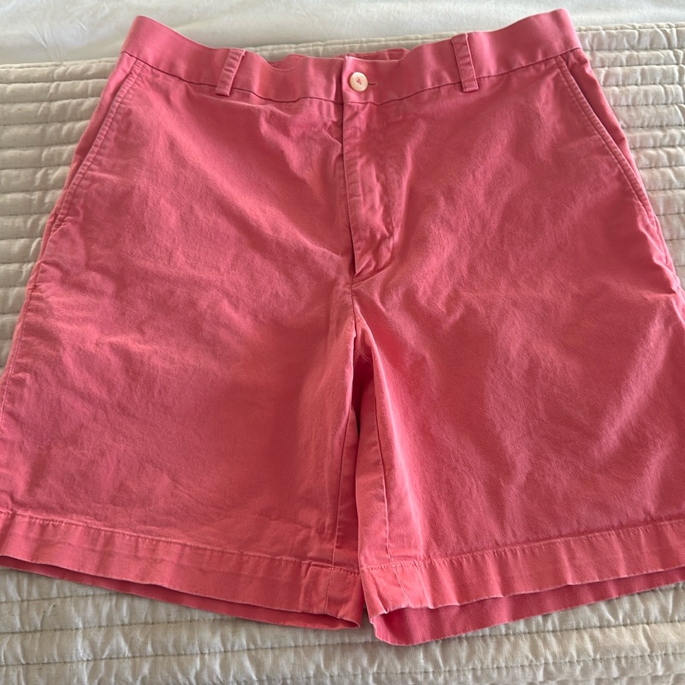 Southern Tide Channel Markers 7 inch Shorts Sz 34 Shell Pink